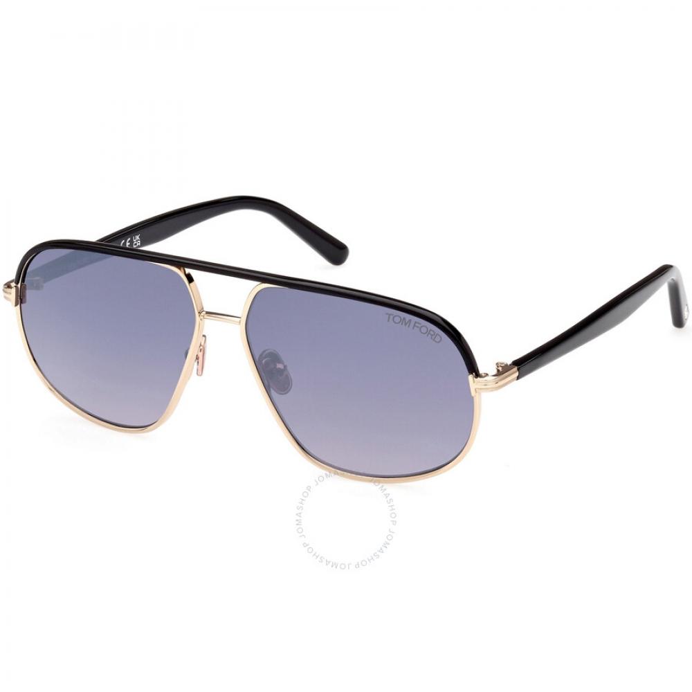

Мужские солнцезащитные очки Tom Ford Maxwell Smoke Gradient Navigator FT1019 28B 59