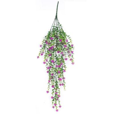 High Quality Colorful Artificial Flowers Leaf Decorations Realistic Faux Flower Vine Morning Glory Vines Wall Hanging Ornament