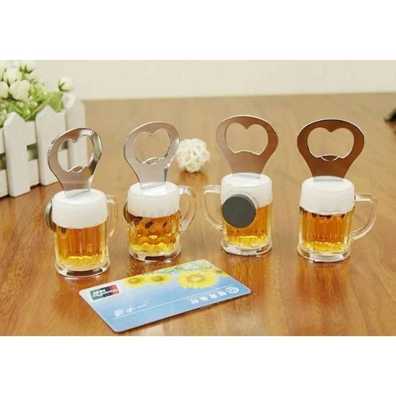 2pcs Men Beer Bottle Opener Magnetic Hanging Bottle Opener Fridge Magnets Funny Gift