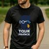 Pro Cycling Fan Cotton T Shirt Short Sleeve Tour De France Retro Beret Sunglasses Rider Graphic Unisex Road Race Sports Tee