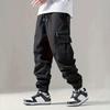 Pantaloni Jogger Cargo da Uomo Vestibilità Larga Stile Tattico Workwear Lunghezza 9/10 Multitasche Pantaloni Casual Uso Quotidiano