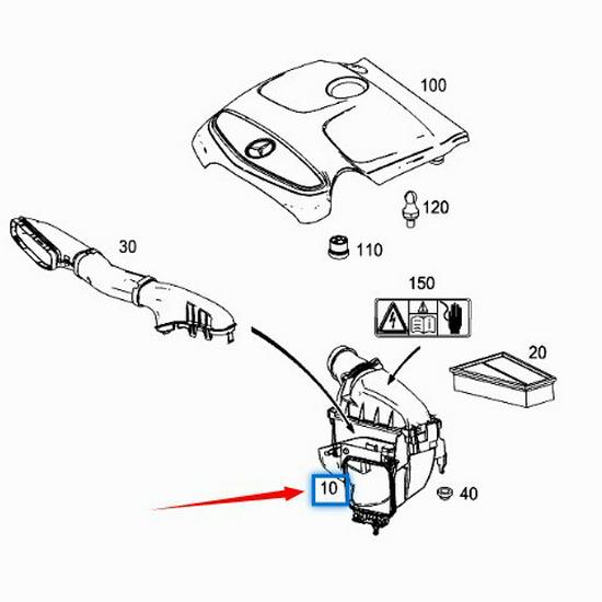 Air Filter Housing for Mercedes-Benz CLA C117