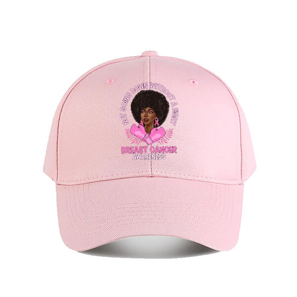 Breast Cancer Awareness Fight Graphic Baseball Cap Fashion Unisex Sunhat Womens Outdoor Sports