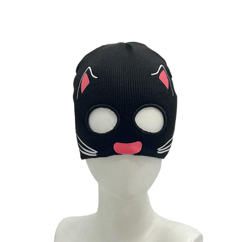 Winter Halloween Funny Pullover Hat Male Skull Head Luminous Wool Hat Female Alien Warm Knitted Hat