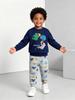 Autumn 26 EU/US Style Boys' Jogger Pants with Colorful Dinosaur Print