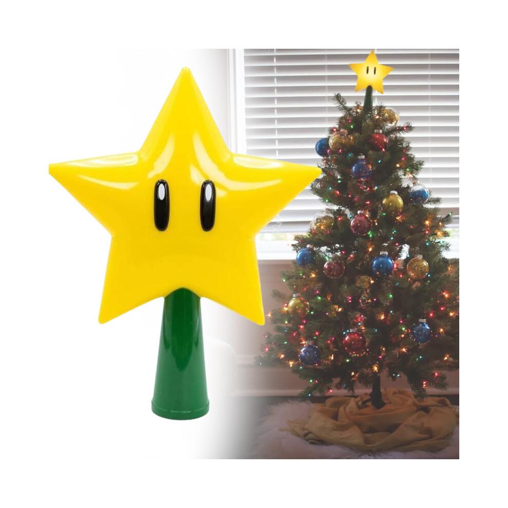 Super Mario Bros Star Light Up Holiday Weihnachtsbaum Topper Deko Party Lampe