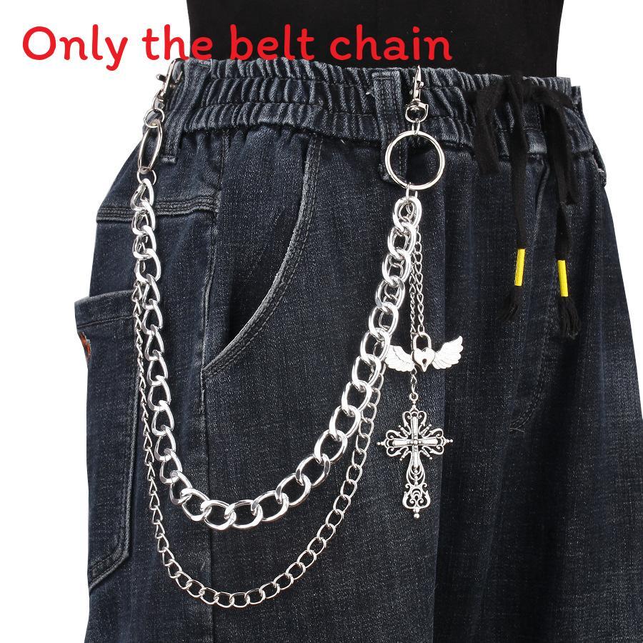 Metal Cross Heart Wing Body Chain With Lobster Clasp For Unisex Adults