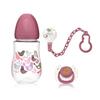 Set Bottle, Teat and Tongs - Kiokids - Pink - Angled - Slow Flow - 250 Ml - From 6 Months - Gift Set