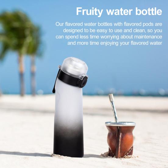 650ml Fruity Water Bottle with 7 Flavors Drinking Bottles for Outdoor Fitness Flavor Travel Mug for School