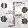 10Pcs 4 Flute Sawtooth Eccentric Drill Bit Alloy 4 Edged Serrated Eccentric Drill Bit Dry Drill Marble Drill Bit Multi Size Tile