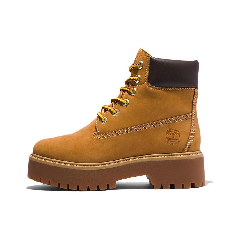 

Timberland Stone Steet 6 Inch Premium Platform Waterproof Boots Wheat Nubuck Women s 39