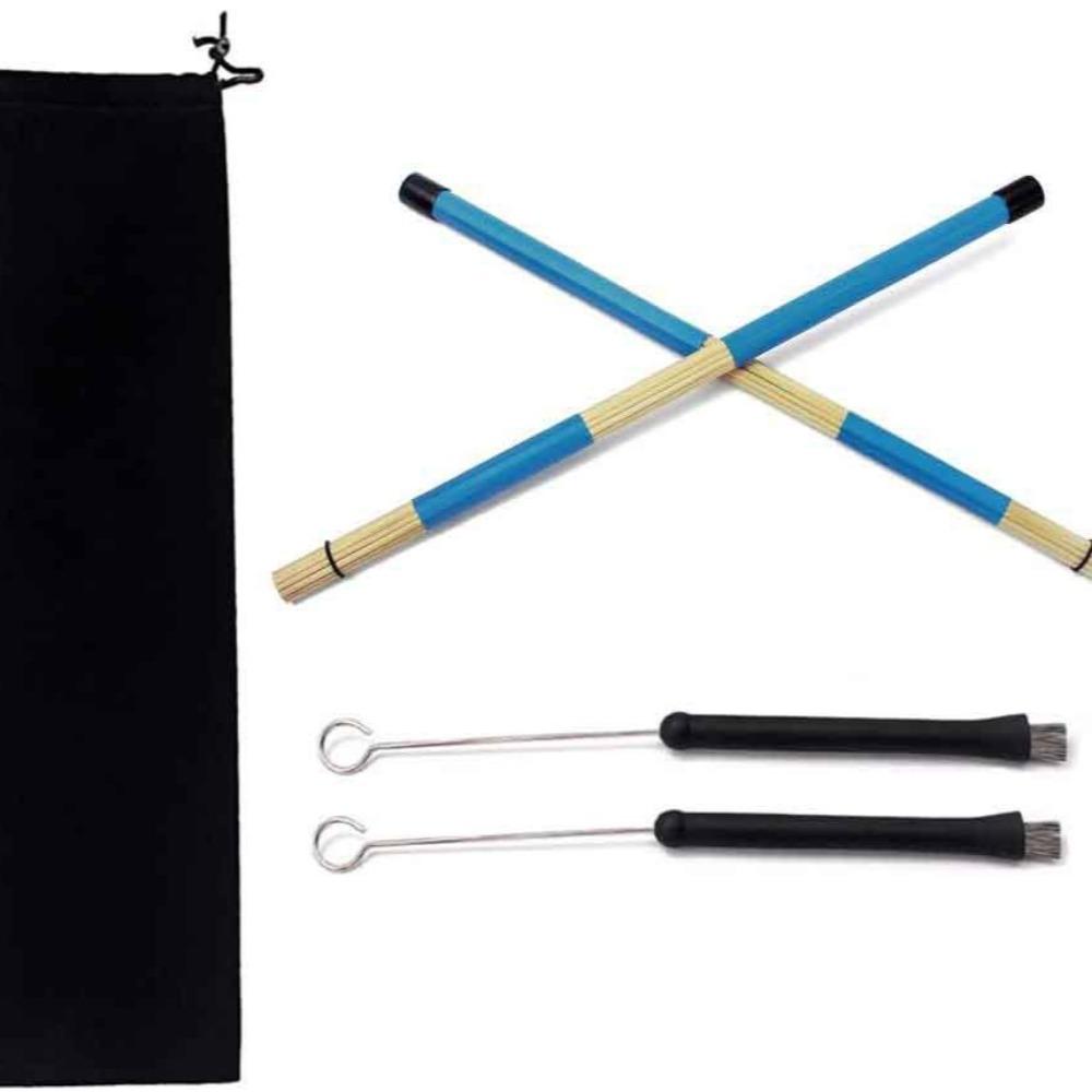 Drum Steel Brushdrum Stick Bundle Stick Stainless Steel Brush Bamboo Drum Brush Drum Kit Accessories