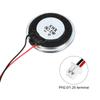 Uxcell 2Pcs 2W 8 Ohm Small Speaker Metal Shell Round Internal Micro Magnet Mini Speaker with 60mm Terminal Wire for DVD EVD Multimedia Mobile Portable