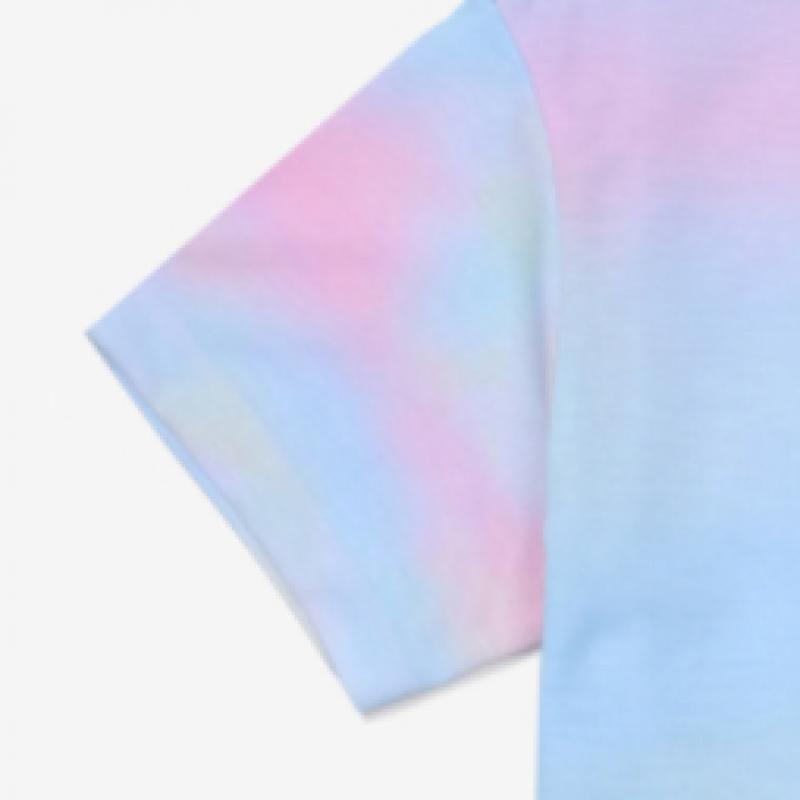 [fila Kids] Dziewczęcy T-shirt Crop Fit z Efektem Gradacji Fk2rsf2206f Epk  q0zFk2rsf2206fEpk