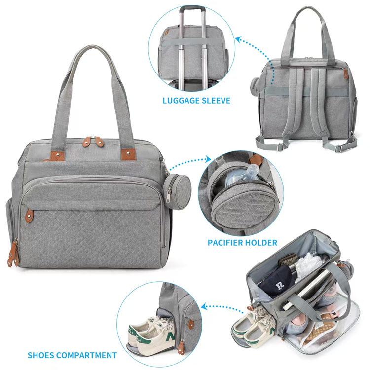 New Korean Waterproof Lightweight Crossbody Mummy Tote Bag for Outings and Hospital