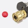 360° Swivel High Pressure Washer Adapter - 1/4" Quick Plug Copper/Aluminum Quick Connect Jet Nozzle Attachment for Car Washing