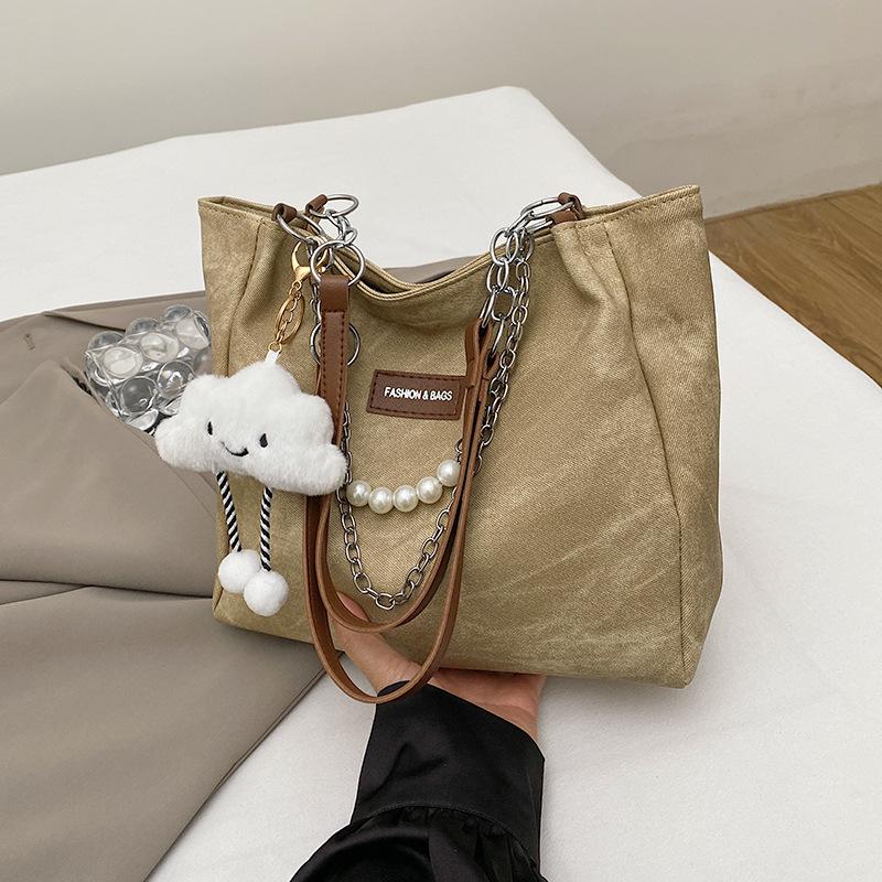 New Versatile Casual College Student Class Bag, Women's Casual Large Capacity Bag, Fashiable Commuting One Shoulder Tote Bags