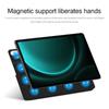 For Samsung Galaxy Tab S9 FE+ Case Magnetic PU Leather+PC Anti-scratch V-fold Stand Tablet Cover