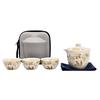Baizien Portable Ru Kiln Ceramic Travel Tea Set