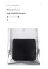 Black Memory Foam Lumbar Support Pillow for Office and Car