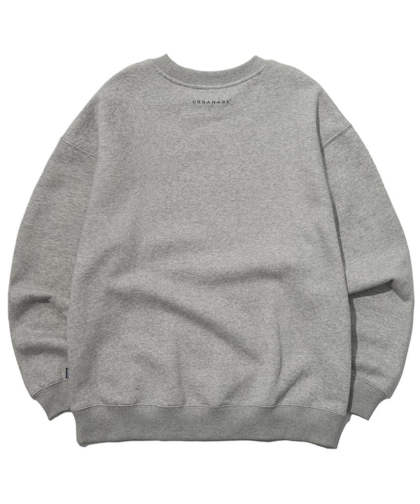 URBANAGE Beuchub Oversized Sweatshirt Melange Grey