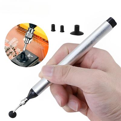 IC SMD Vakum Emme Emiş Kalemi Sökücü Emme Pompası IC SMD Cımbız Alma Aleti Lehim Sökme Aletleri 3 Emiş Başlığı ile
