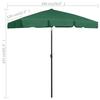 VidaXL Beach Umbrella Sun Shelter Garden Parasol Patio Parasol Terrace Outdoor Anti-UV Anti-fading Green 314720