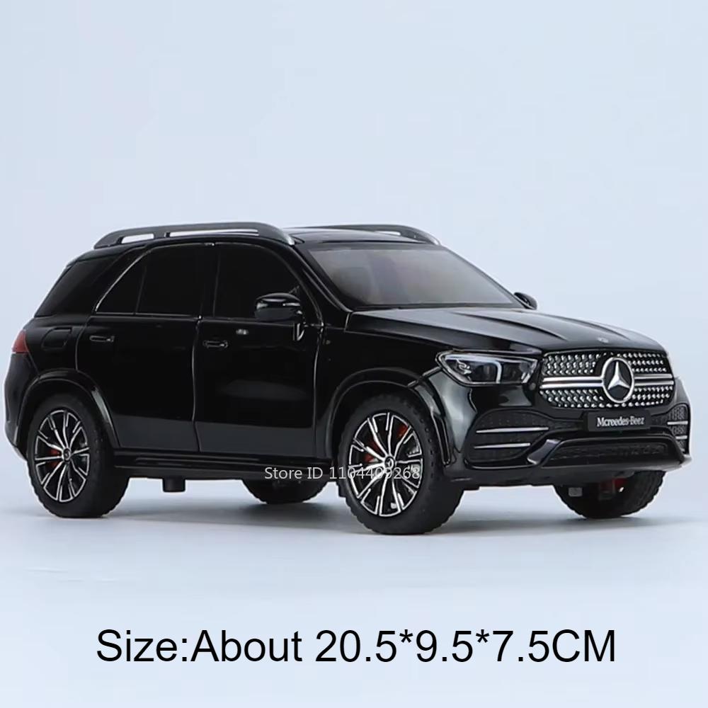 1:24 GLE350 GLS63 SUV Spielzeugauto Modell Legierung Druckguss Pull-Back Türen Geöffnet Sound Licht Geländewagen Modelle Jungen Geburtstagsgeschenke