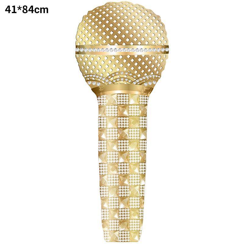 Radio Balloon Decoration Aluminum Foil Skates Microphone Recorder Roller Skates Sunglasses Balloon Aluminum Film Modeling