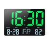 ORIA 11.5" Large Digital Wall Clock USB Powered Time Calendar 12/24H Time/Day/Month/Temp Display Electronic LED Alarm Clock