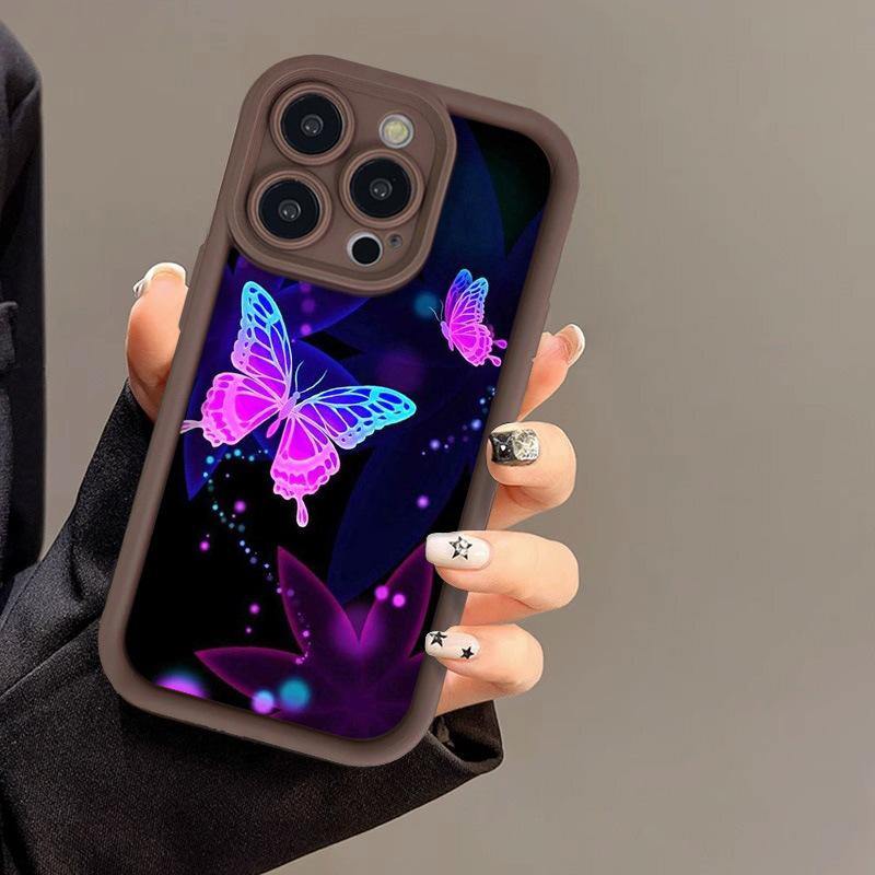 Color Butterfly Creative Application iPhone17PorMax Phone Case 17 Apple 16 Frosted 15/14 Factory 13