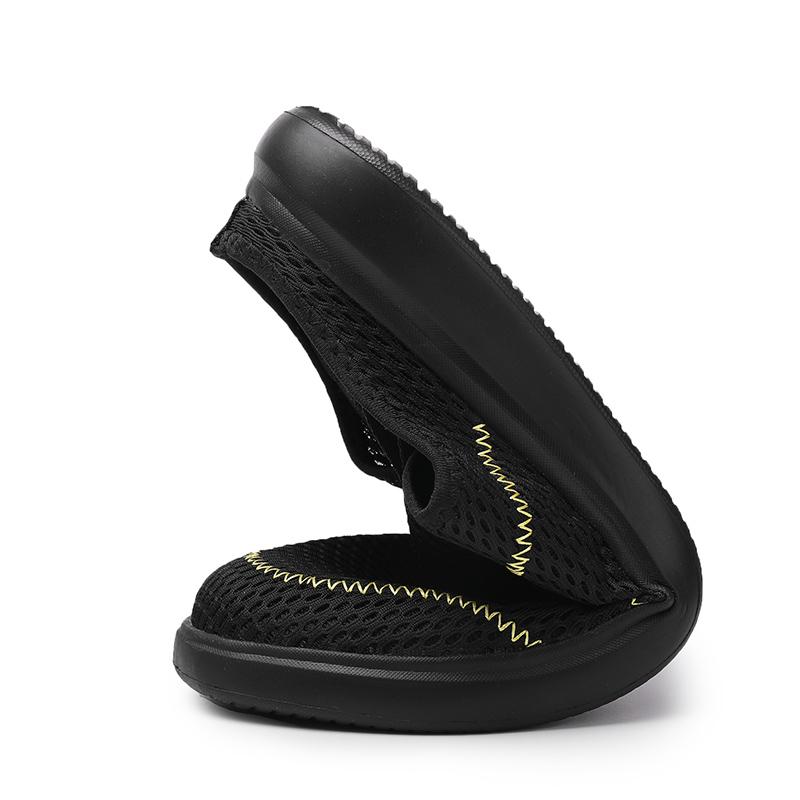 Big Size 48 Men Slippers Mesh Sandals Breathable Super Light Sneakers Outdoor Half Slippers Slip-on Men Beach Sandals Flat Shoes