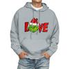 Men's Print Hooded Sweatshirt Long-Sleeve Casual Pullover Hoodie Hooded Sweatshirt