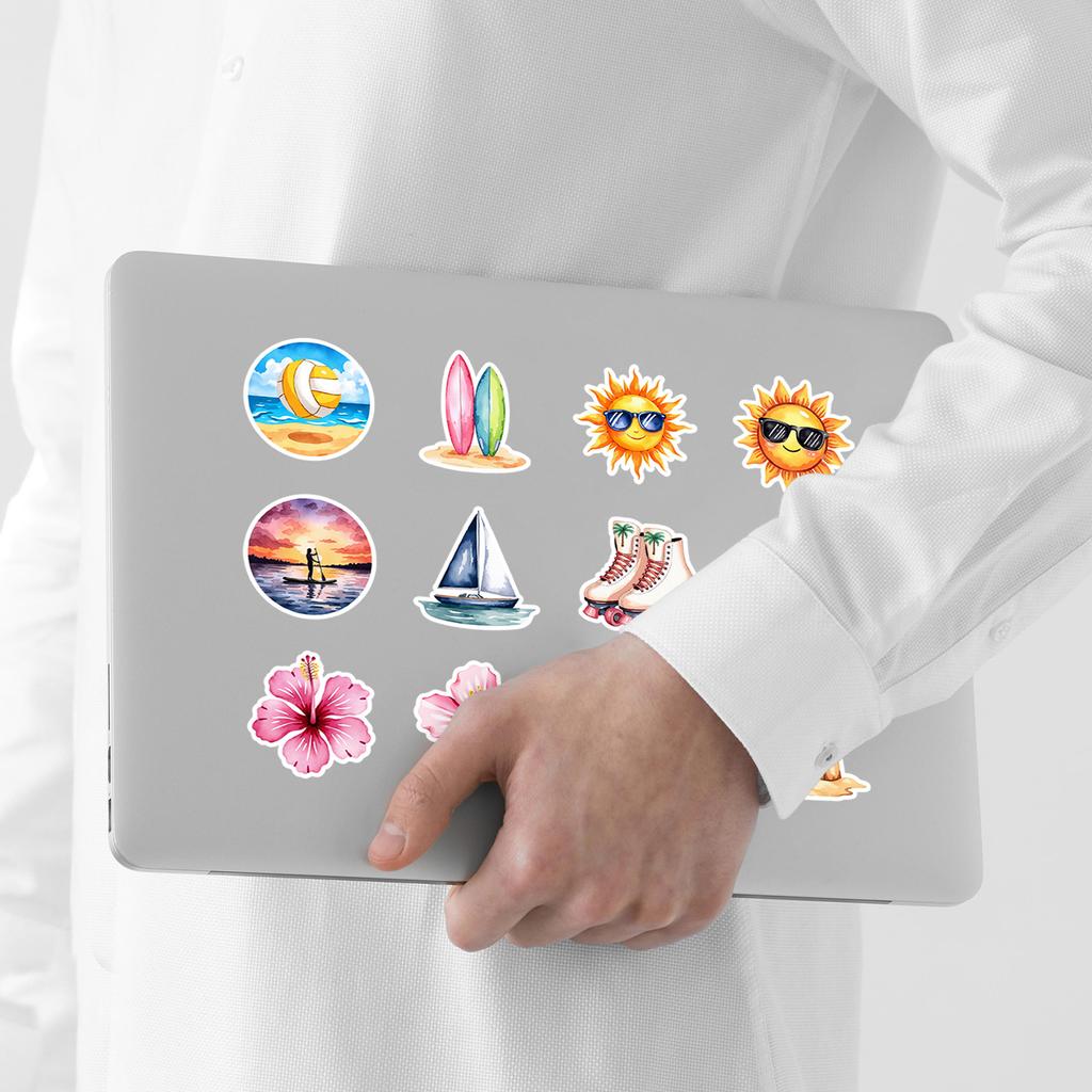 50 Summer Sports Graffiti Stickers Decorate Guitar Notebook Suitcase DIY Waterproof Stickers