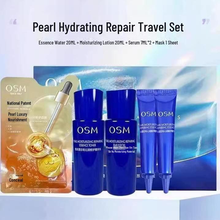 Travel-Size Lotion, Emulsion, Cleanser, Serum, and Cream Collection
