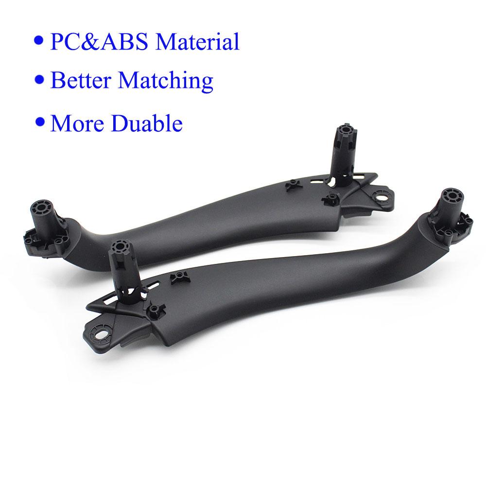 G01 G02 Car Interior Black Door Inside Pull Handle Cover Panel Trim Replacement For BMW X3 X4 F97 F98 2018   