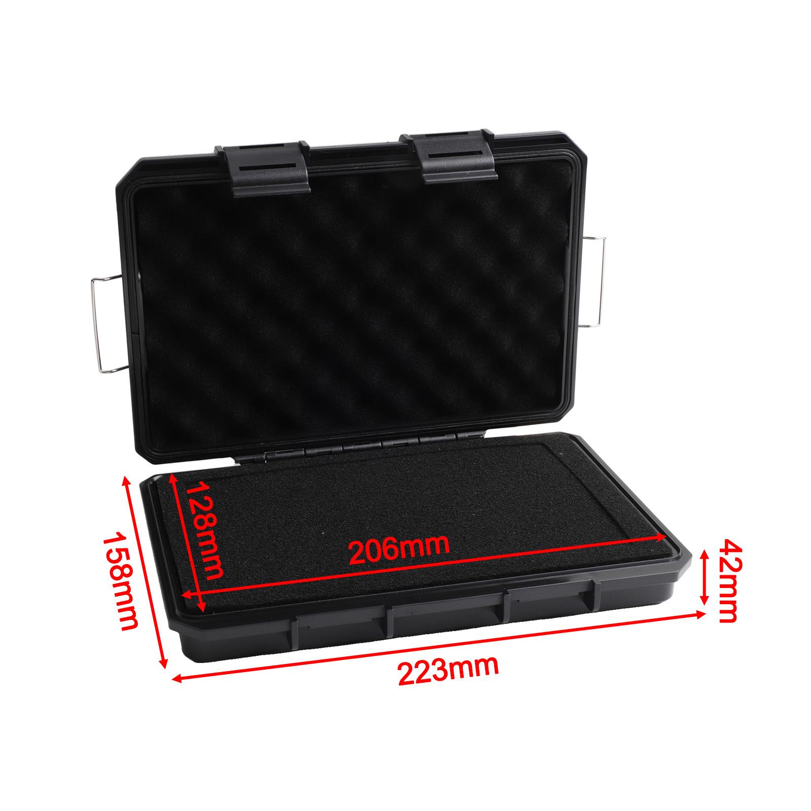 1pcs ABS Sealed Safety Case Toolbox Airtight Waterproof Tool Box Instrument Case Dry Box For Hardware Tools Cameras Lenses чёрный