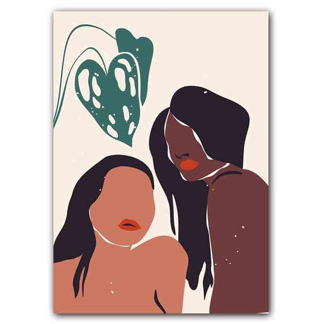 New Nordic Abstract Art Extremely Simple Style Poster Figure Printing Canvas Painting Office Living Room Home Decoration Mural No Frame