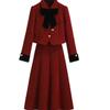 Women's Festive Slim-Fit Coco-Style Suit Skirt Set - Spring/Autumn 2026
