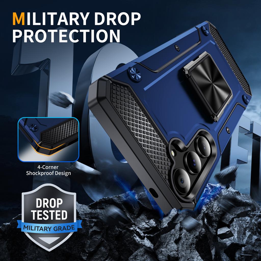 For Samsung Galaxy A54 5G Case PC+TPU Anti-Drop Phone Cover with Kickstand