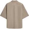 Calvin Klein Solid Color Single-Breasted Casual Short Sleeve Shirt Unisex shirts Light-Coffee 40769ST-CX0