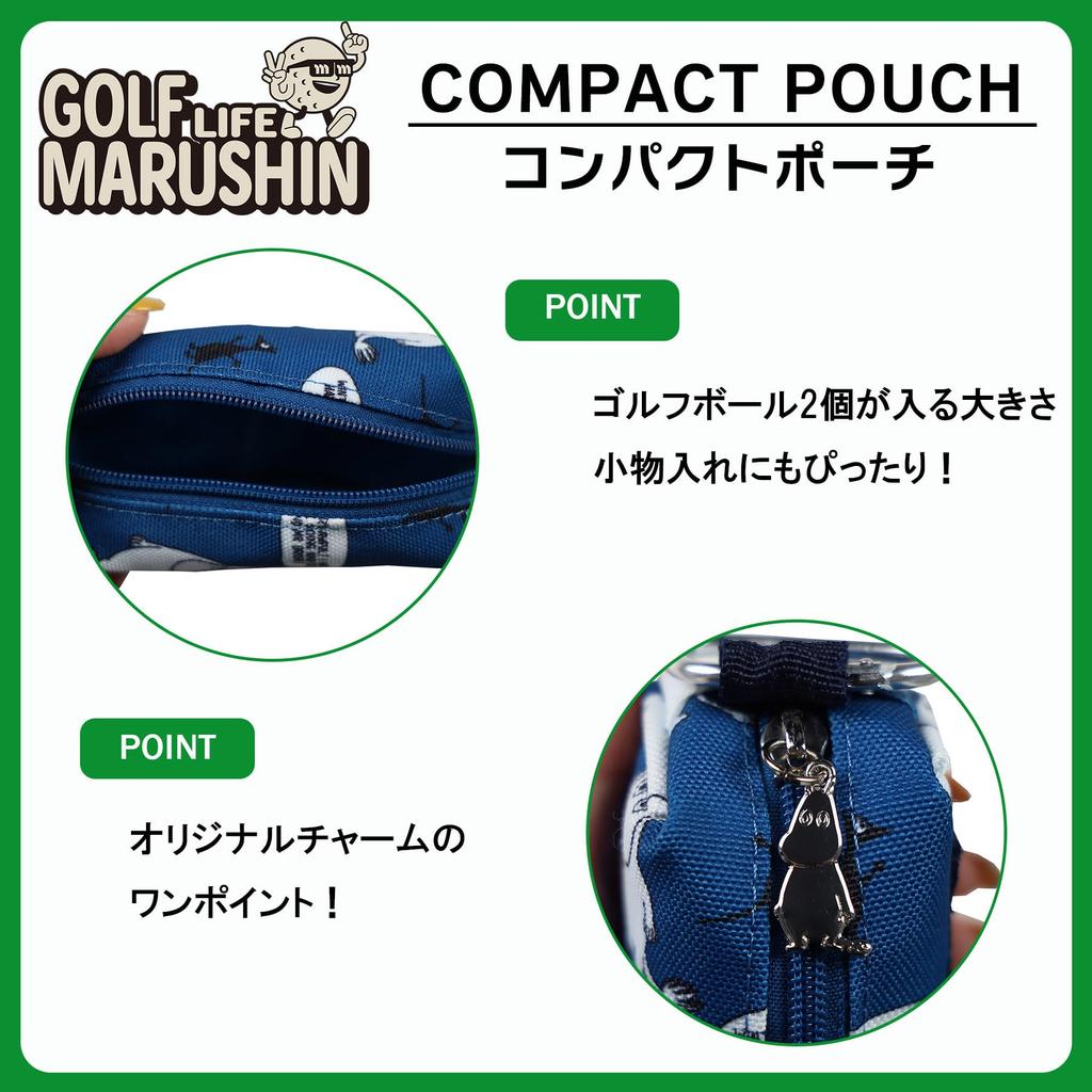 Marushin Moomin Compact Blue Perfect for Small and Product 1525006200 Pouch, Compact, Items, Gifts, Birthdays, Cosmetics, More. Code