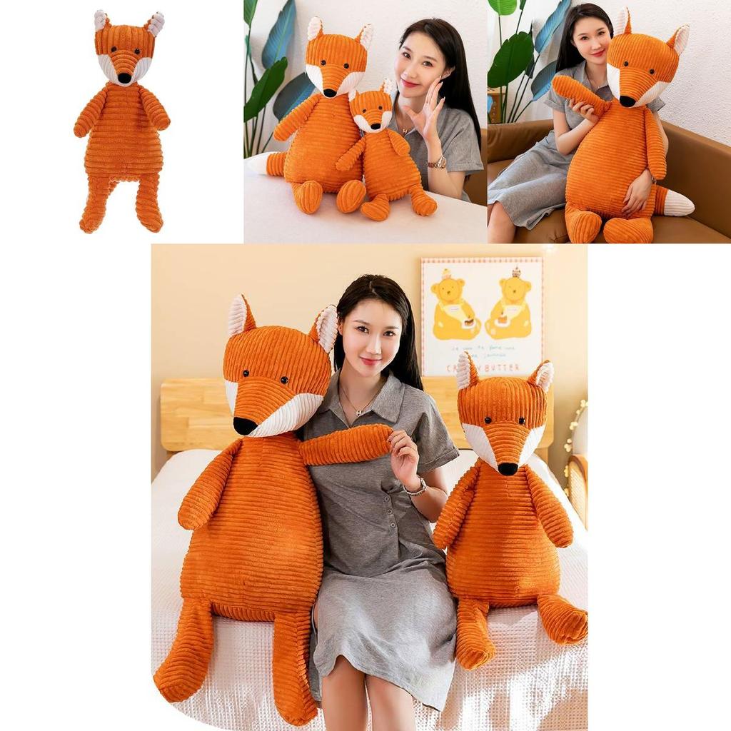Adorable Plush Fox Toy Soft Cuddly Animal Doll Made Of High Quality Pp Cotton