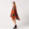 Women's Autumn and Winter Extended Fashion Scarf Shawl Dual-purpose Travel Warmth Double-sided Imitation Cashmere Flower Cape