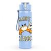 1PC Chubby And Sassy Crab Cartoon Print 750ml Color Plastic Sports Water Bottle Leakproof Flip Straw Lid Suitable for Sports Office Home Use