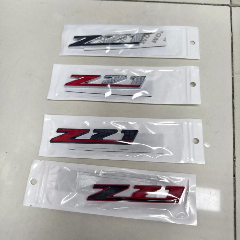 2 Stück Autostyling 3D Metall Logo Z71 Emblem Auto Frontgrill Abzeichen Aufkleber für Chevrolet Tahoe Colorado Silverado Zubehör