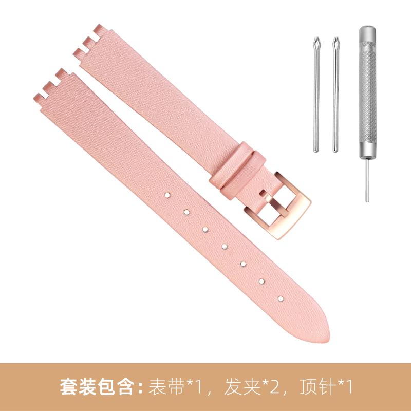 New Black Red white pink blue brown Watchband For SWATCH Genuine leather Watch band 12mm cowhide Wrist strap accessories women