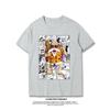 Japanese Anime Dragon Ball T-Shirt Kid Goku Master Roshi Print Casual Loose Cotton Tee Streetwear for Men