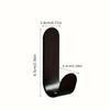 1pcs Metal Hooks Strong Self Adhesive Wall Hanging Toilet Clothes Hanger Bathroom Door Back Punch Free Sticky Hooks Coat Hook
