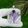 Natural Star Amethyst Gemstone Jewelry 925 Sterling Silver Pendant For Women